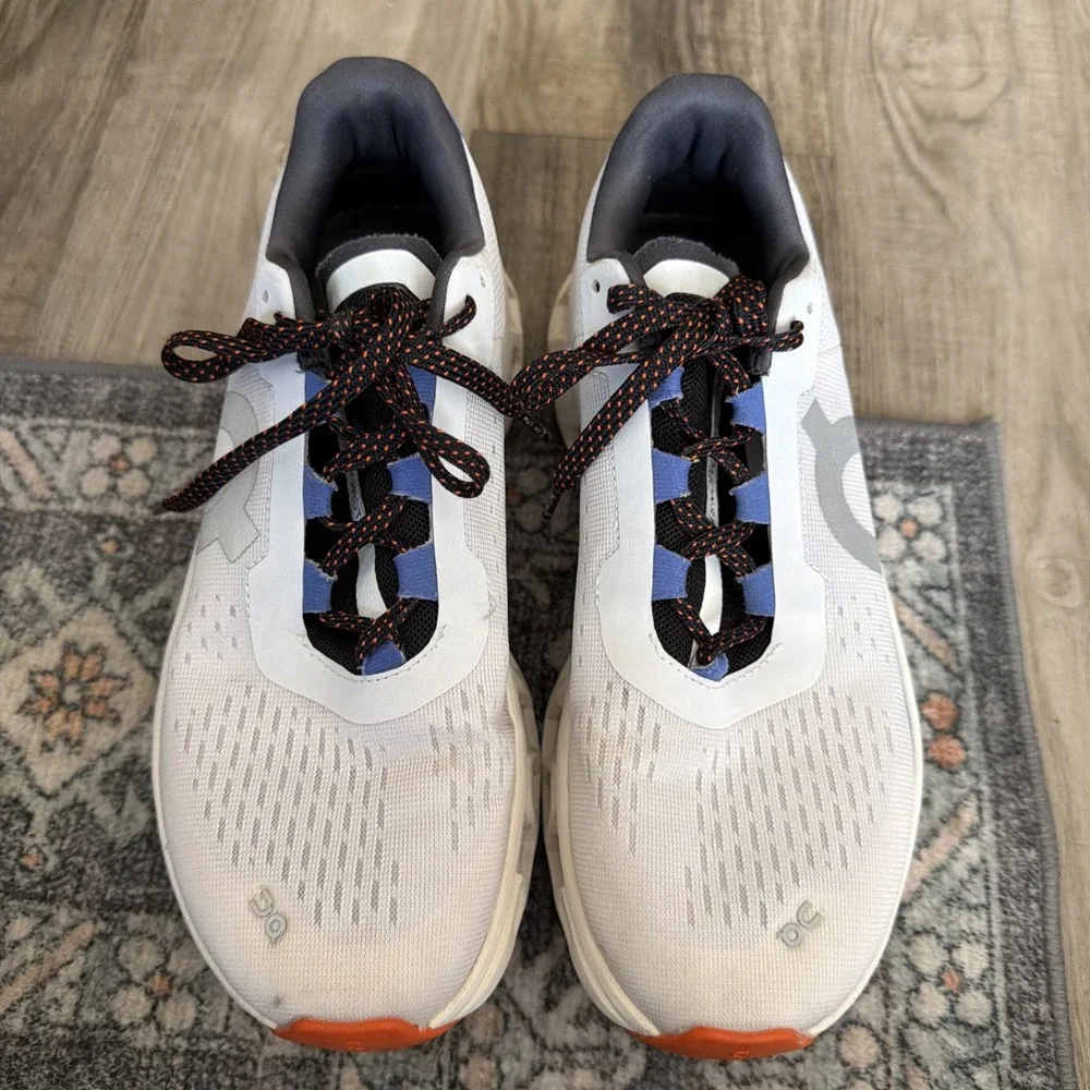 On CloudTec Cloud monster Running Shoes Womens 7.5 White Blue Athletic Sneakers